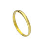 9ct Solid Gold 2mm Wedding Band Stacking Ring, thumbnail 3 of 4