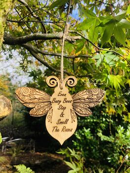 Wooden Busy Bee Quote Decoration, 2 of 2