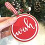 Set Of Three Embroidery Hoop Christmas Tree Decorations, thumbnail 3 of 7