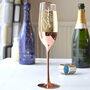 Elegant Rose Gold Personalised Champagne Flute, thumbnail 3 of 11