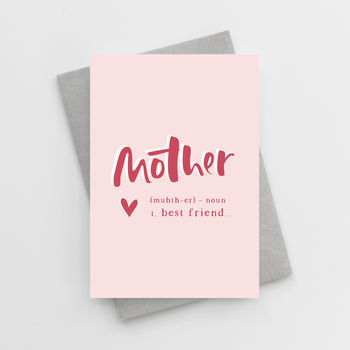 'Mother' Mother's Day Card, 2 of 2
