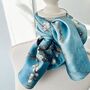 Van Gogh Almond Blossom Silk Blend Small Sqaure Scarf, thumbnail 3 of 5