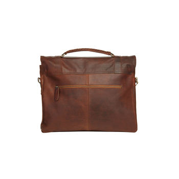 Personalised Leather Classic Satchel, 6 of 12