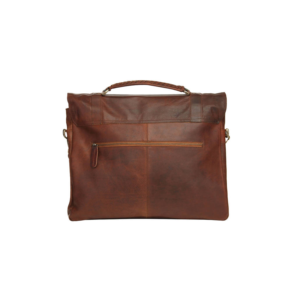 Personalised Leather Classic Satchel By MAHI Leather ...