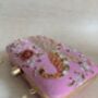 Peacock Rectangular Pink Clutch Bag, thumbnail 11 of 12