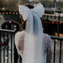 Oversized Bow Tulle Wedding Veil, thumbnail 1 of 8