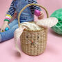 Woven Fabric Bunny Basket, thumbnail 3 of 3