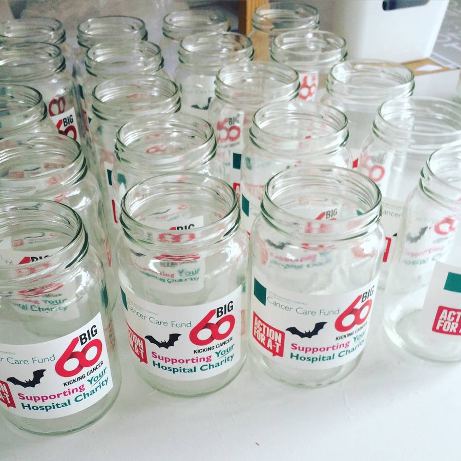 corporate personalised branded glass jar gift by jodie gaul