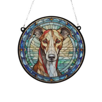 Greyhound Stained Glass Effect Suncatcher, 3 of 6