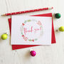 Christmas Wreath Thank You Cards, thumbnail 4 of 4