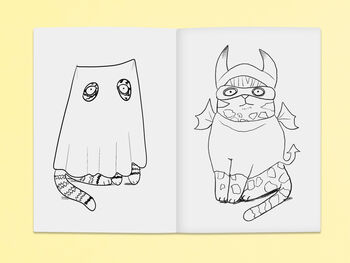 Halloween Colouring Book Spooky Cats, 8 of 9