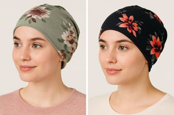 Chemo Turban For Women – Soft Cotton Cancer Headwear Beanie Hat And Scarf Alternative, 3 of 5