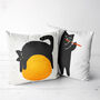 Black Cat Cushion Cover Set Of Two, thumbnail 1 of 12