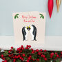 Personalised Penguin Couple Christmas Card, thumbnail 4 of 7