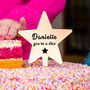 Personalised 'You're A Star' Gold Star Cake Topper, thumbnail 1 of 8