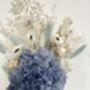 Blue Hydrangea Dried Flower Posy With Jar, thumbnail 5 of 5