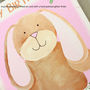 Personalised Bunny Age Hoppy Birthday Card, thumbnail 5 of 8