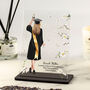 Personalised Female Graduate Acrylic Plaque With Daisies, thumbnail 1 of 6