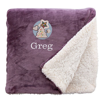 Personalised Christmas Cookies Christmas Snuggle Blanket, 6 of 12