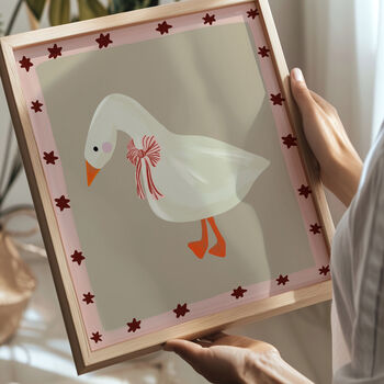 Goose With A Bow Print, 2 of 2