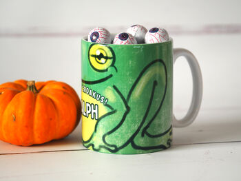 Personalised Halloween 'Hocus Croakus' Frog Mug, 3 of 4