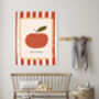 Cute Apple Nursery Art Print, thumbnail 4 of 4