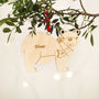 Polar Bear Personalised Christmas Tree Ornament, thumbnail 1 of 2