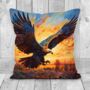 Golden Eagle Hand Made Poly Linen Cushions, thumbnail 3 of 9