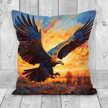 Golden Eagle Hand Made Poly Linen Cushions, 3 of 9