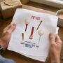50th Birthday Golf Handkerchief Pair– Personalised “Fif Tee And Still On Par” Gift, thumbnail 2 of 7