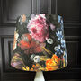 Handmade Velvet Flower Cone Lampshade, thumbnail 2 of 2