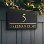 Personalised House Sign With Parallel Line, thumbnail 3 of 9