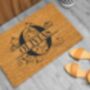 Personalised Coir Doormat With Split Initial Letter, thumbnail 7 of 9