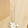 Personalised Puzzle Piece Pendant Necklace, thumbnail 3 of 7