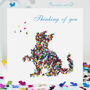 Cat Thinking Of You Card, Butterfly Card, thumbnail 1 of 11