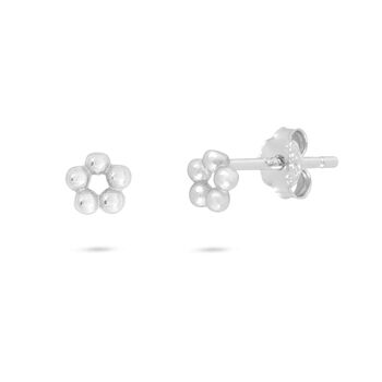 Beaded Circle Stud Earrings, 2 of 4