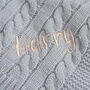 Personalised Teddy Knitted Comforter, thumbnail 2 of 6