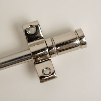 Nickel Stair Rods With Piston Finials, 6 of 6
