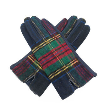 Classic Tartan Gloves Touchscreen Compatible, 4 of 6