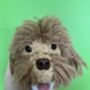 Dark Apricot Cockapoo Cavapoo Bag Charm Head, thumbnail 3 of 6