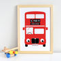 Personalised London Bus Print, thumbnail 4 of 5