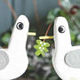 Seagulls With Mistletoe On Block Christmas Decoration, thumbnail 2 of 2