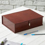 Personalised Leather Document Box File, thumbnail 1 of 8