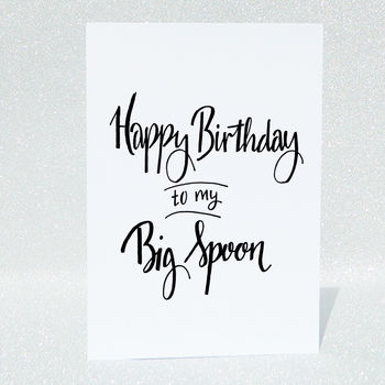 Big Spoon Birthday Card By AJCDe