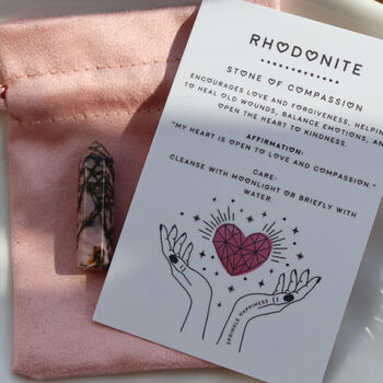 Rhodonite Tower – Self Love And Emotional Healing, 2 of 9