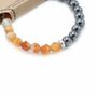 Faceted Gemstone Bracelet Magnetic Carnelian, thumbnail 2 of 2