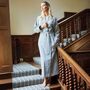 Women's 'Chalk' Stripe Brushed Cotton Robe, thumbnail 2 of 5