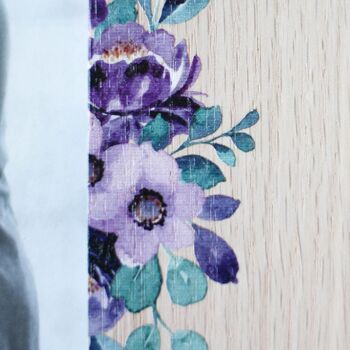 Personalised Photo Frame With Purple Flowers, 8 of 11