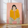 Female Portrait Illustration Art Print, thumbnail 1 of 3