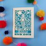 Personalised Papercut Mermaid Birthday Card, thumbnail 1 of 11